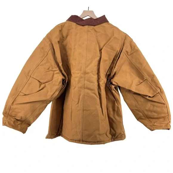 Carhartt Firm Duck Insulated Traditional Coat Brown Men 3XL Loose Fit OC0003-M - Picture 5 of 9